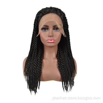 Kinky Curly Hair Hair Color Crochet Braid Hair Colorful Ombre Wig Gold Mixed Wave Blue and Black Style Technique SELINA